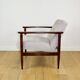 Fauteuil vintage Loft années 1970 marron clair - gris clair