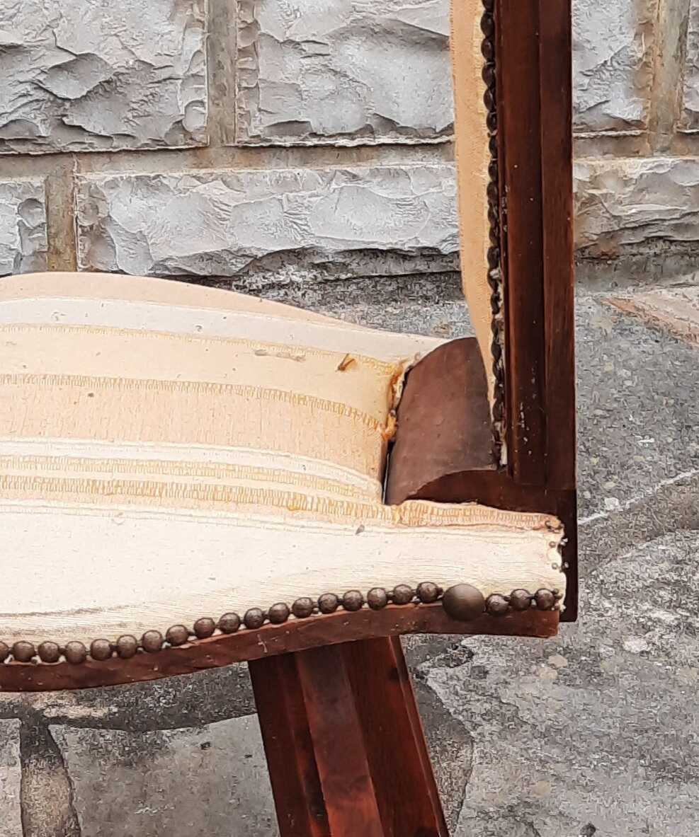 Brutalist tripod chair