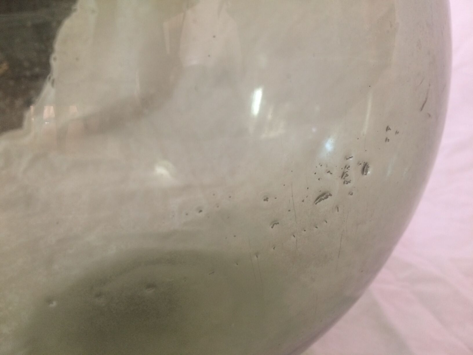 Demijohn, capacity estimated around 12 l