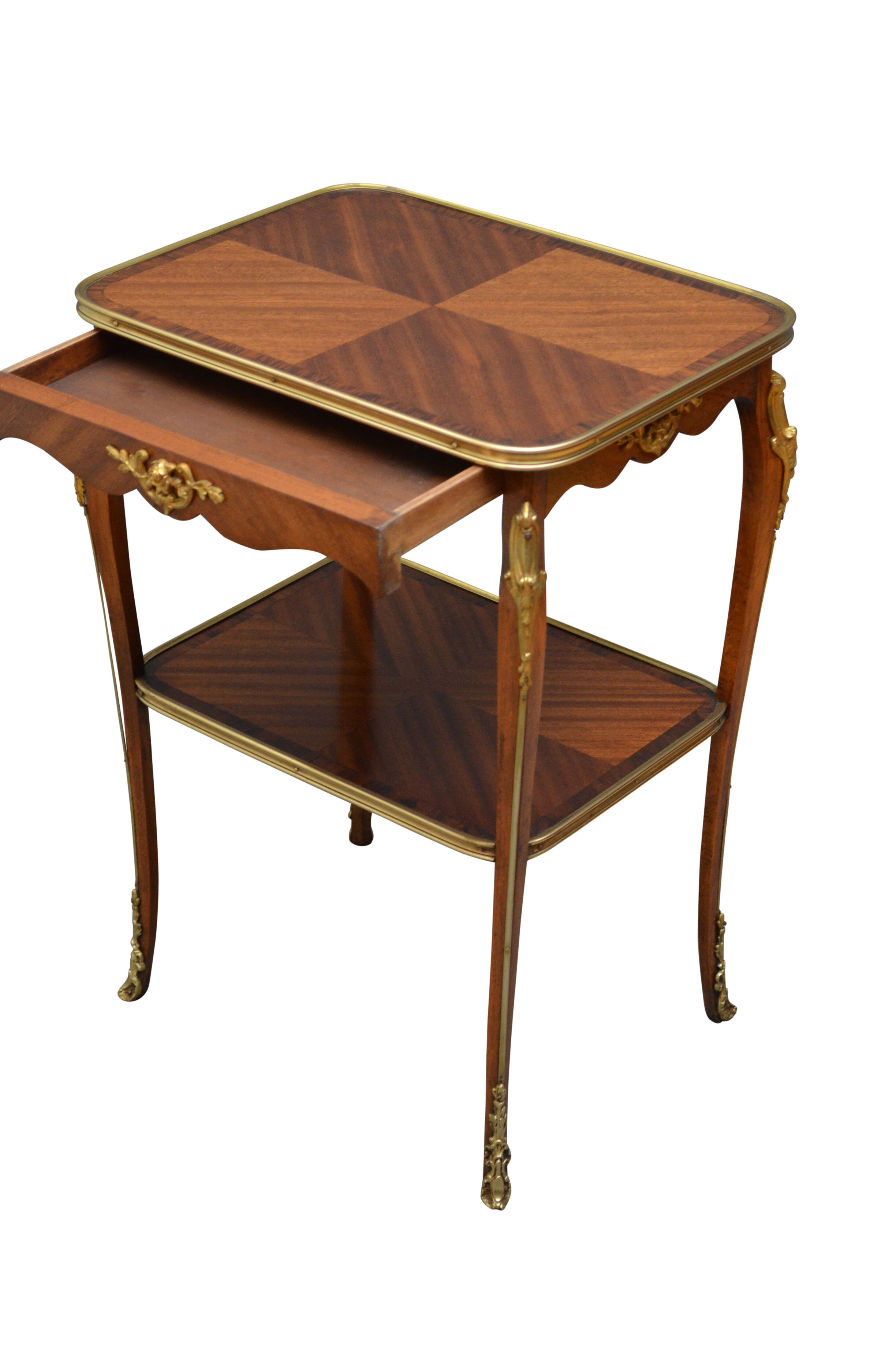 Mahogany and rosewood table