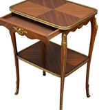 Mahogany and rosewood table