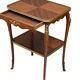 Mahogany and rosewood table