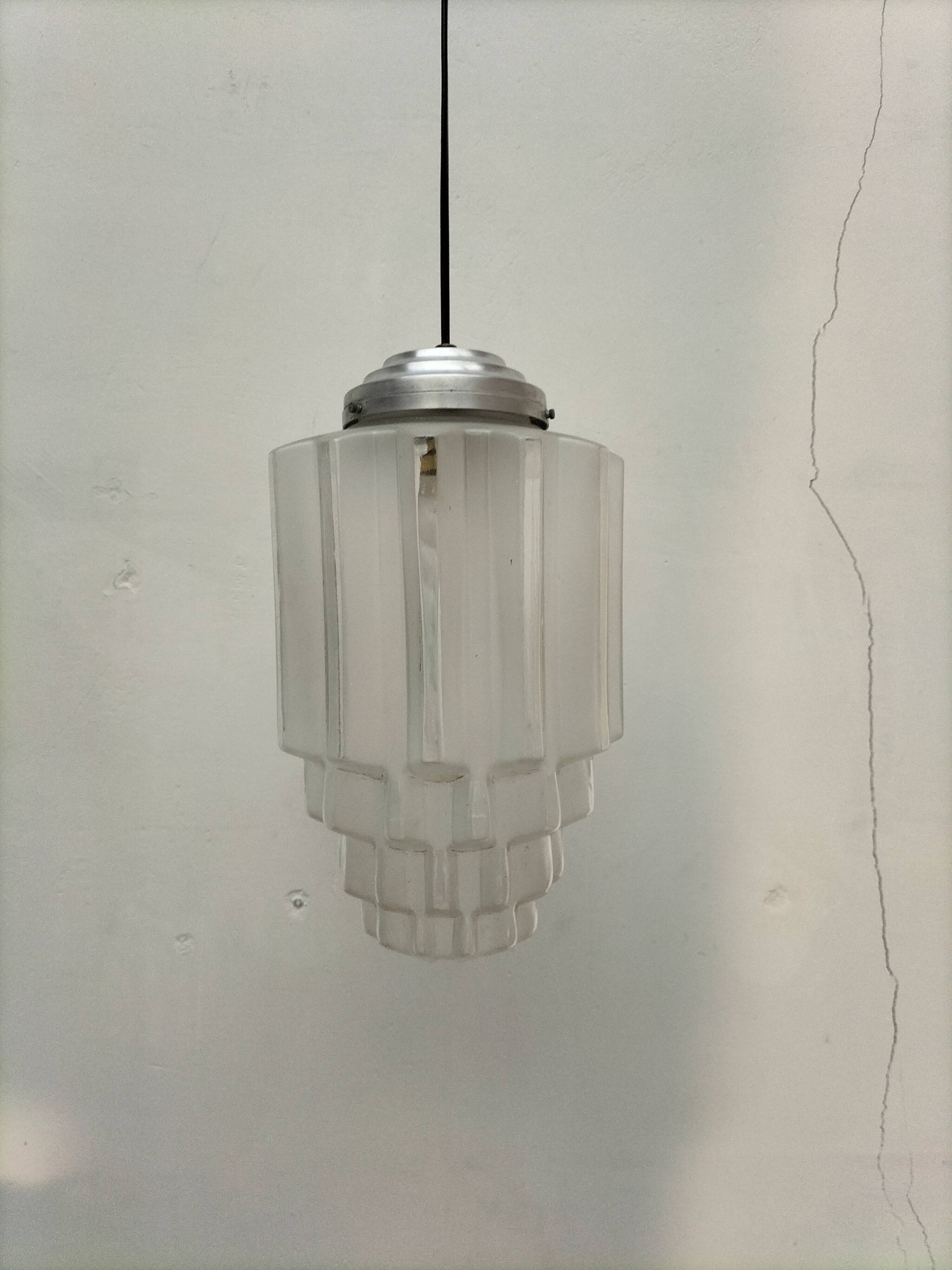 Art deco skycraper pendant lights