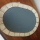 Mirror in real mother-of-pearl and brass