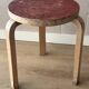 Alvar Aalto Artek Stool 60 Finland 1950s Vintage Birch Original Patina