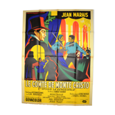 Affiche originale cinéma "Le Comte de Monte-Cristo " 1954 Jean Marais...