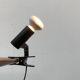 Minimalist postmodern clamp lamp by Erco, 1980s.