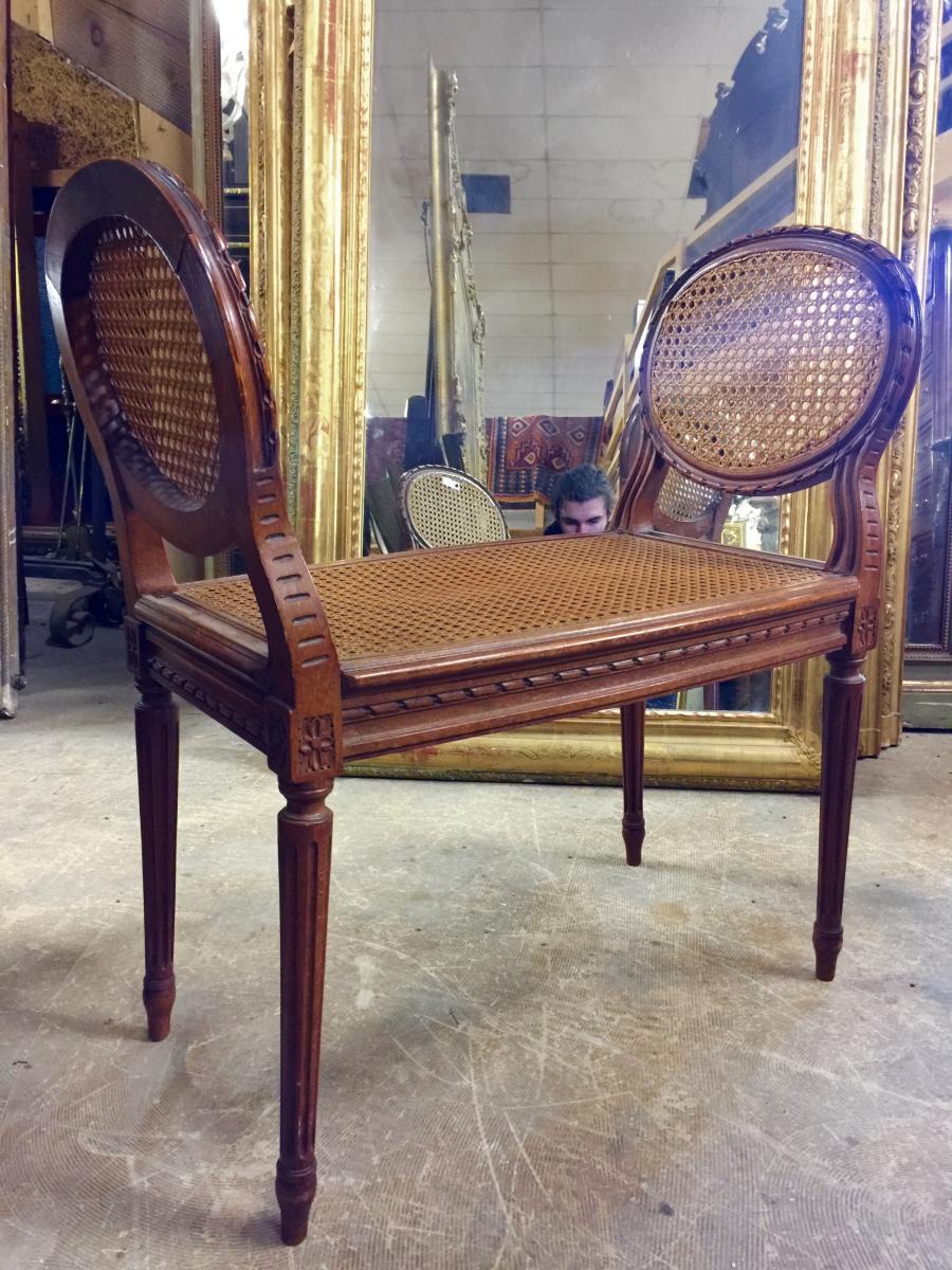 Seat in Louis XVI style caning