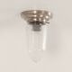 Art deco ceiling lamp polished glass on a nickel plated base , 1930s