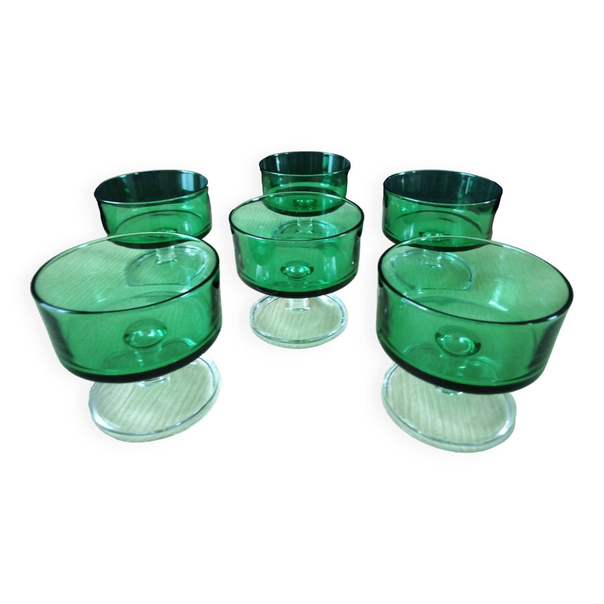 6 Vintage Luminarc Cups Cavalier Model 70s