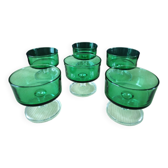 6 Vintage Luminarc Cups Cavalier Model 70s