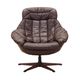 Leather swivel chair, Danish design, 1960s, designer: H.W. Klein, manufactu