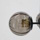 1980s Brass and Glass Floor Lamp, Restored
