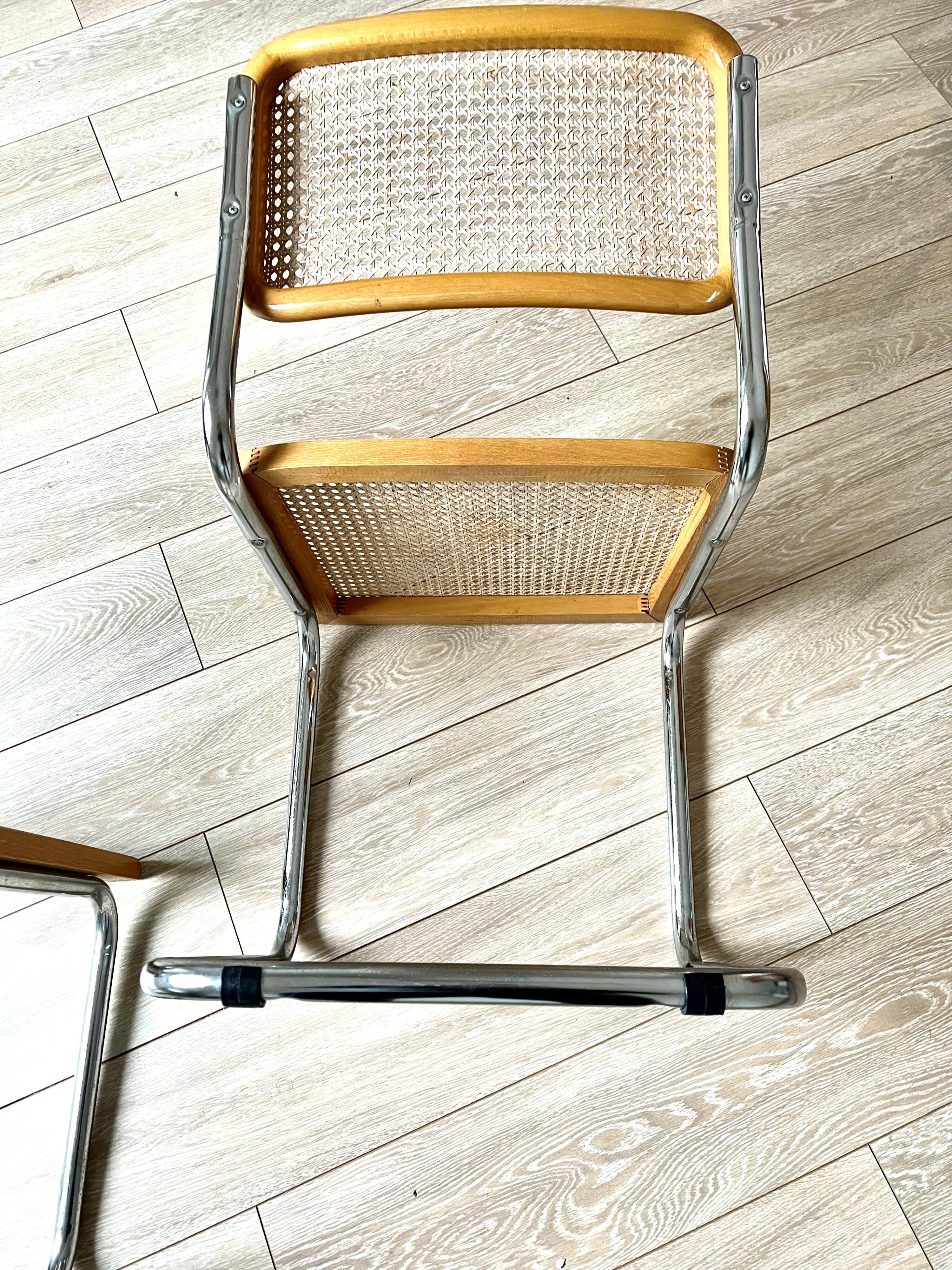 Cesca B32 chairs by Marcel Breuer