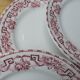Lot de 6 assiettes plates terre de fer