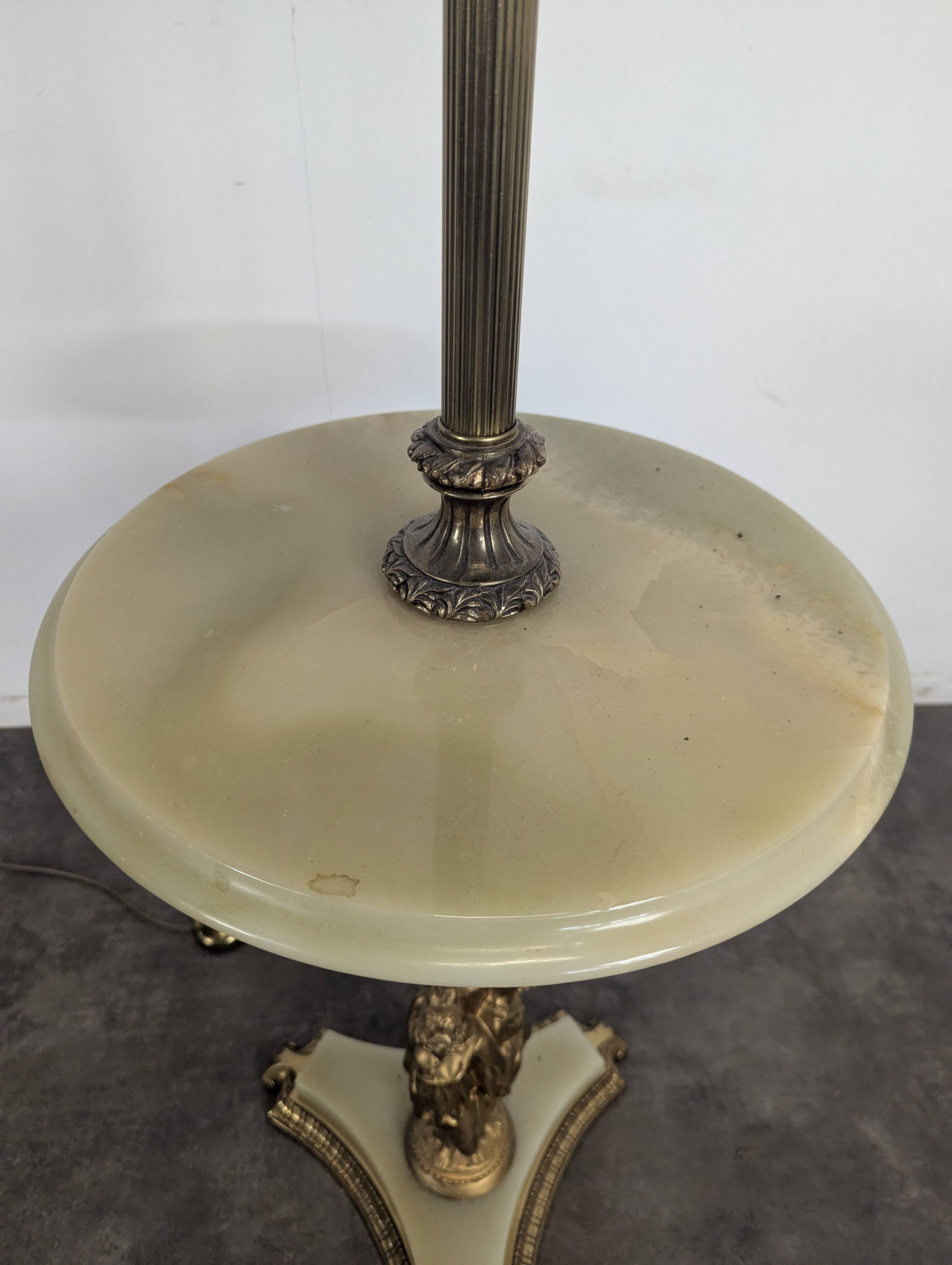 Lampadaire onyx style néo-classique