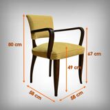 Set of 4 Bridge Armchairs, Art Deco – 1940