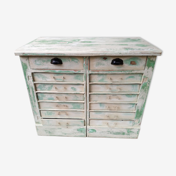 Small cabinet with patinated drawers, 1950s