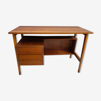 Scandinavian style wood desk 1960s