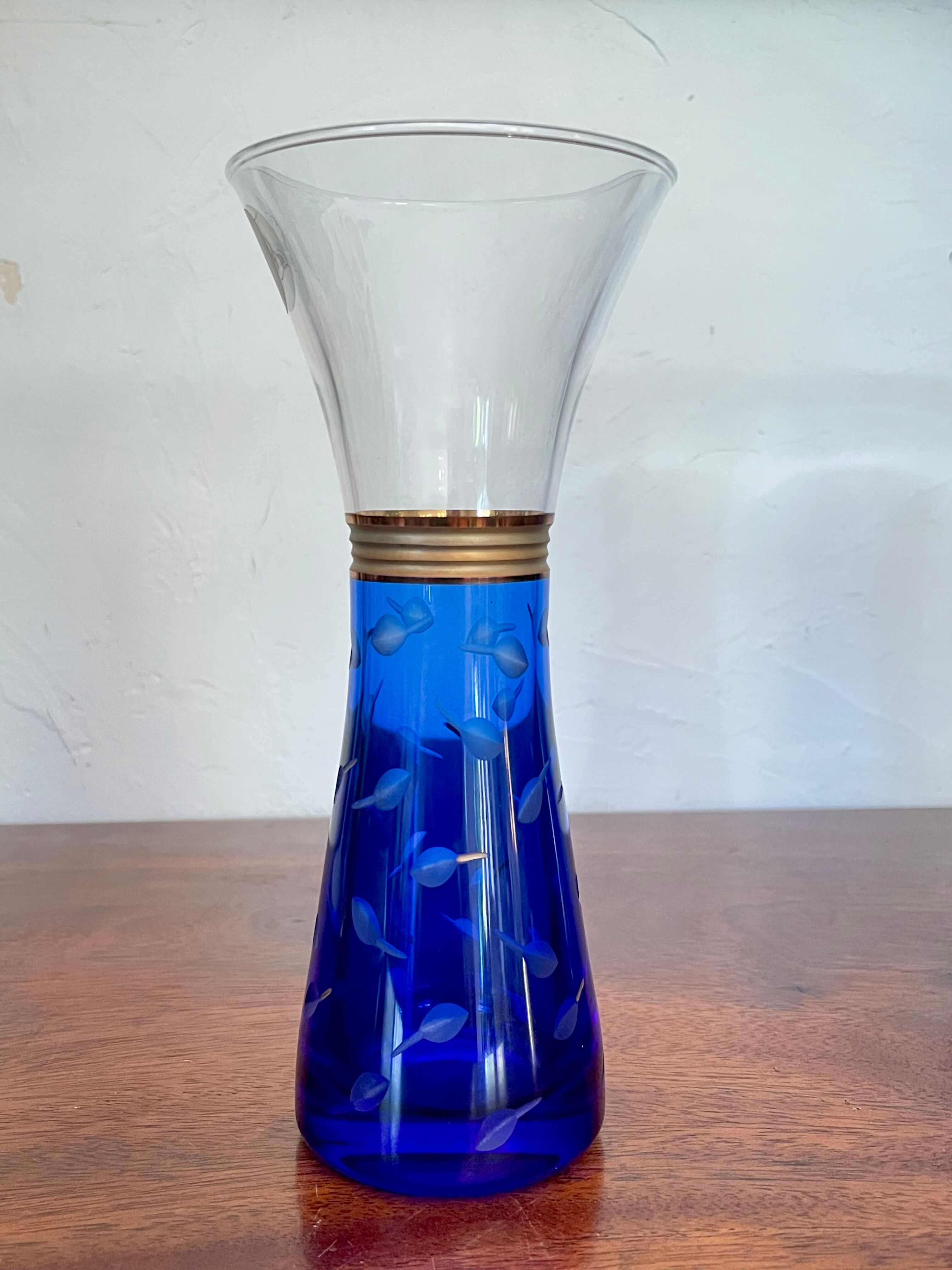 Shisheido vase Cristal d'Arques circa 1990
