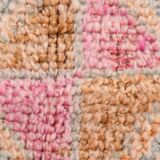 Soft Pink Turkish Vintage Runner Rug, 93x335Cm