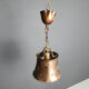 Brutalist copper pendant light, 1970s