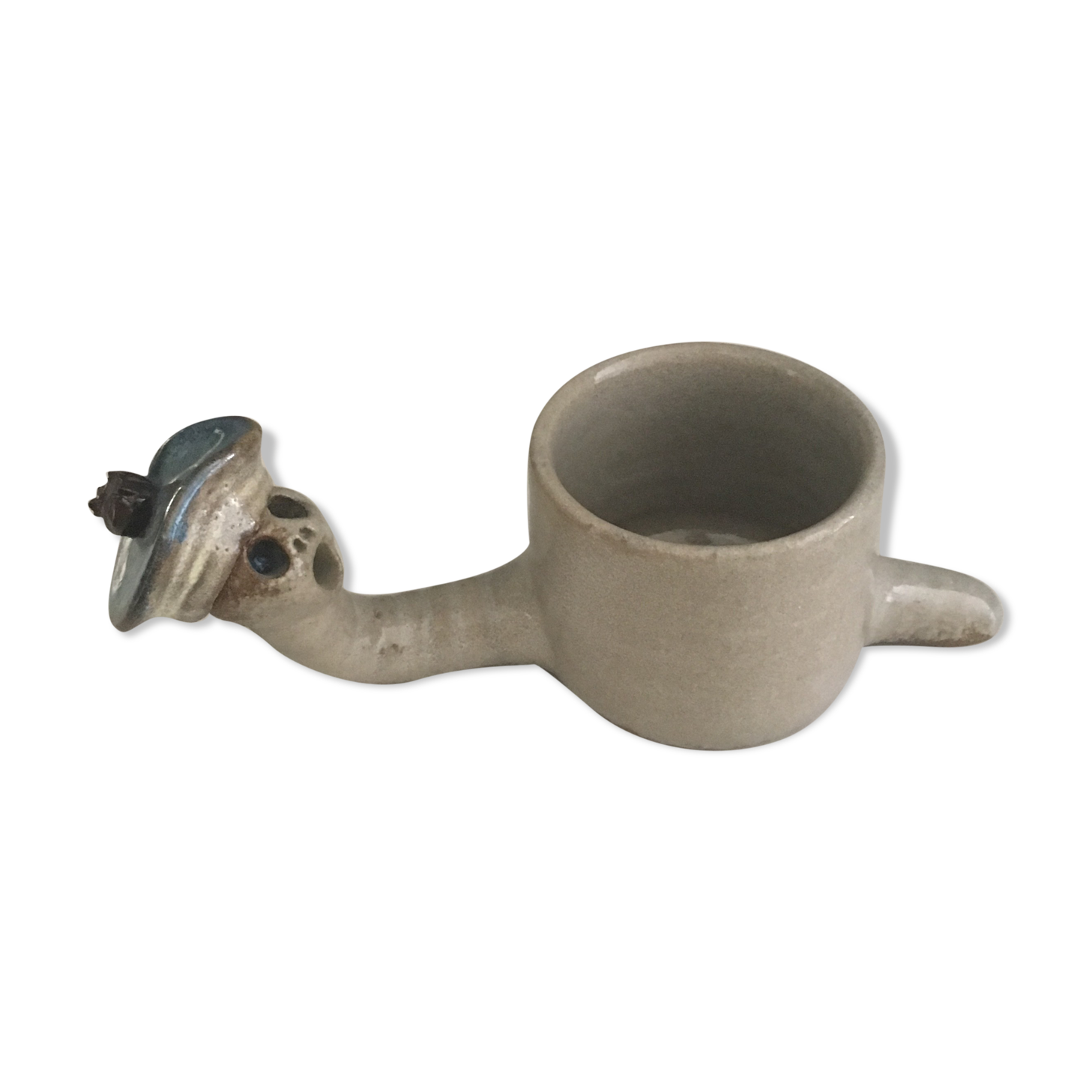 Vide-poche escargot en céramique de Vallauris par Alexandre Kostanda