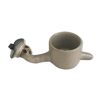 Vallauris ceramic snail trinket bowl by Alexandre Kostanda