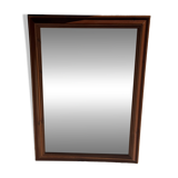 Rectangular mirror with wooden frame 88x62