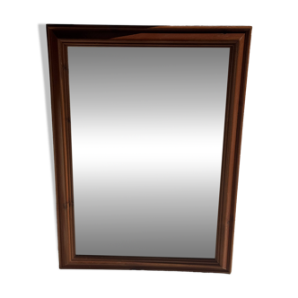 Rectangular mirror with wooden frame 88x62