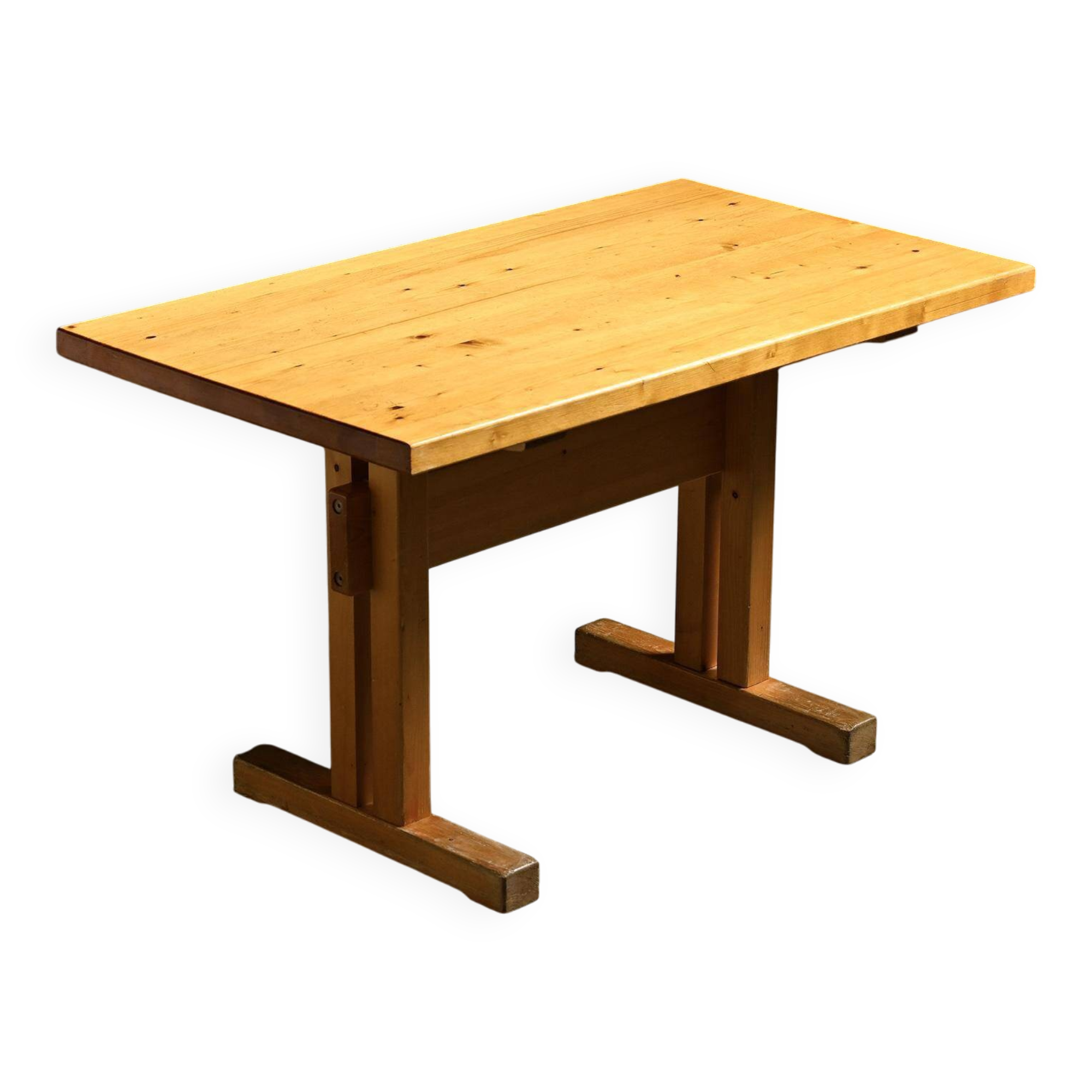 Solid pine table, Les Arcs, France.