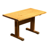 Solid pine table, Les Arcs, France.