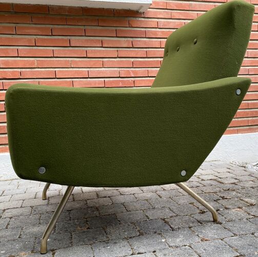 3 fauteuils signés Gilbert Steiner modèle "galion" 1960