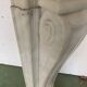 Louis XV style fireplace in white Carrara marble 19th century