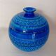 Bitossi "Rimini Blu" Ceramic Ball Vase by Aldo Londi