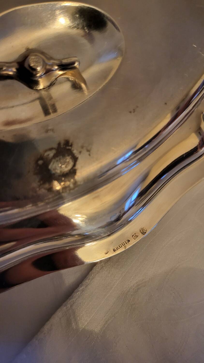 Ercuis Saucière en Métal Argenté