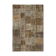 Hand-knotted turkish vintage 198 cm x 300 cm brown patchwork carpet