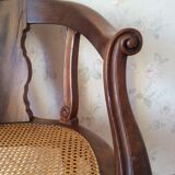 Old cane office chair