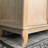 Parisian art deco wardrobe sliding doors solid raw oak