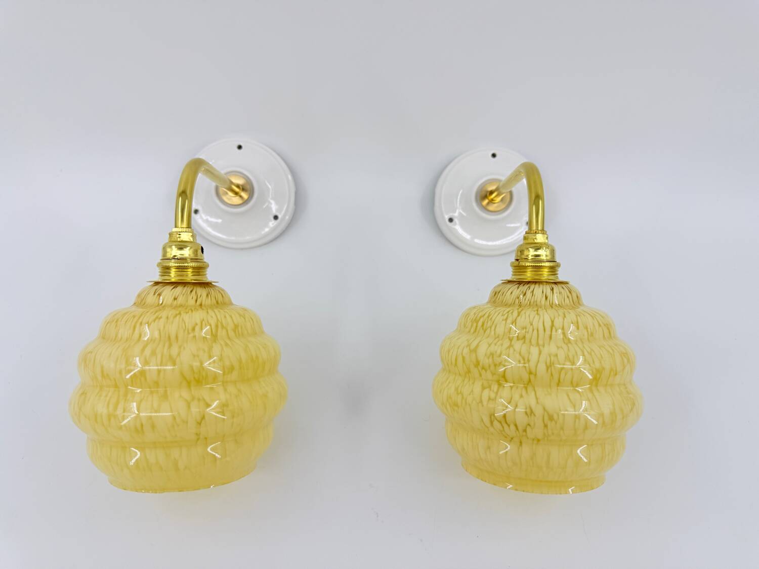 Vintage Clichy wall lights