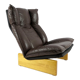 Dutch leather lounge chair from Leolux, 1970s