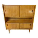Scandinavian teak bookcase sideboard from the 60s