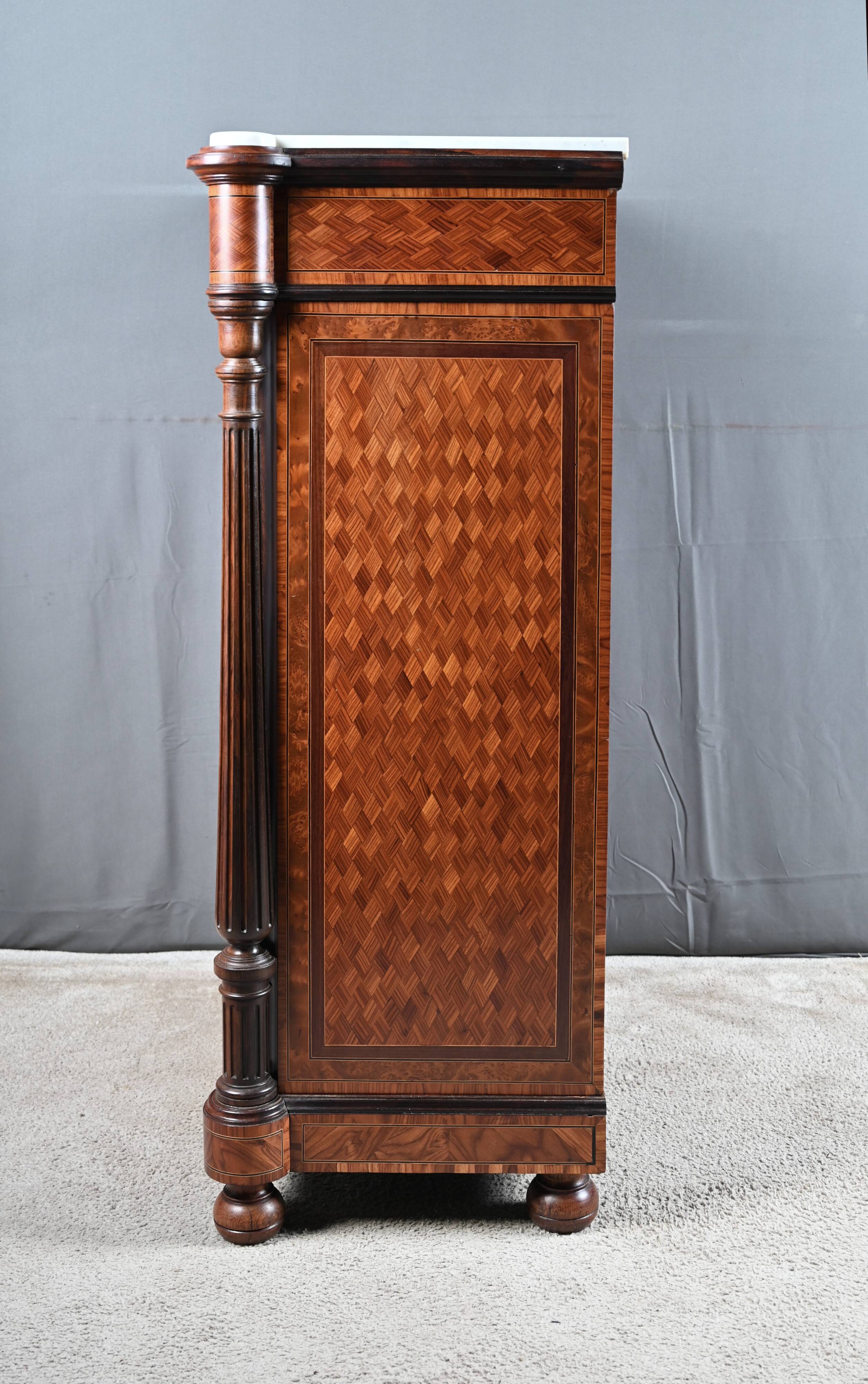 Support Furniture in Precious Wood Marquetry, Napoleon III period – Milie