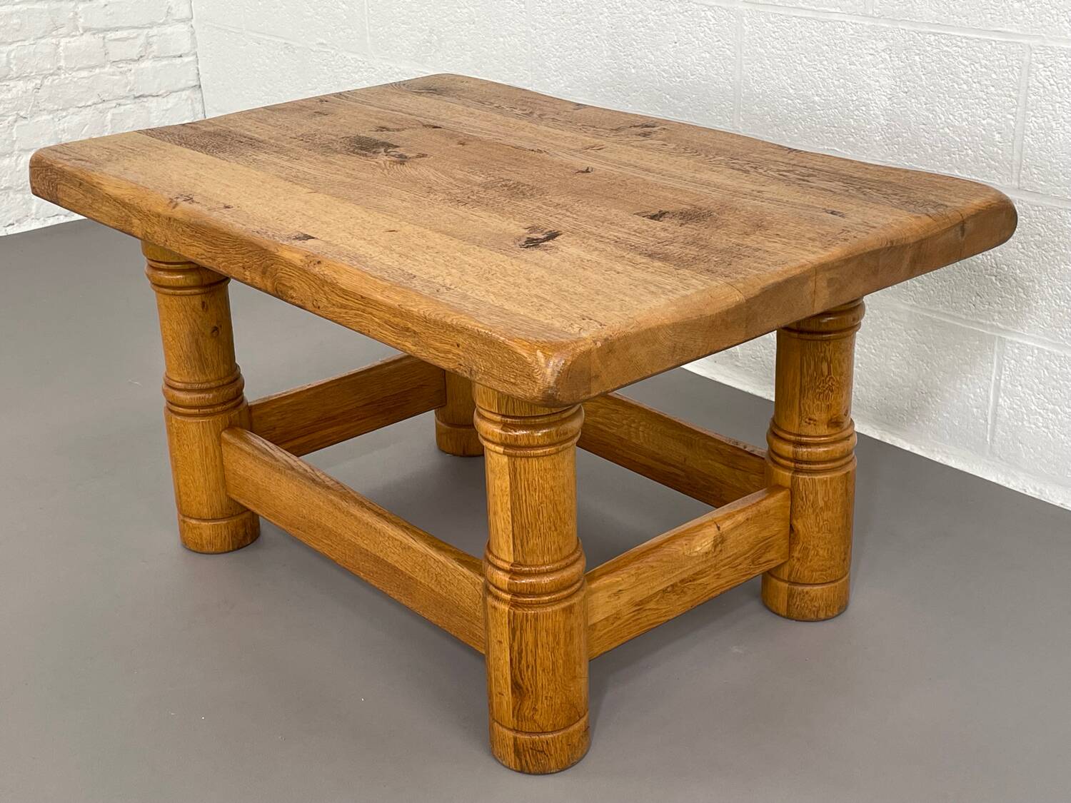 Vintage solid oak coffee table
