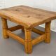Vintage solid oak coffee table