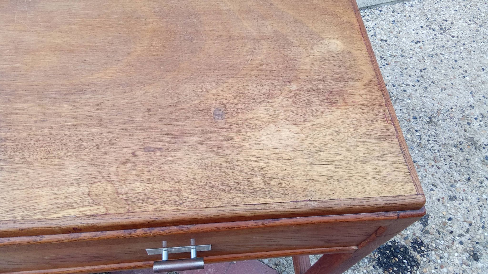 Old vintage wooden desk