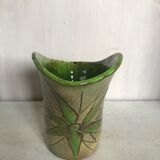 Vallauris sandstone pitcher signed