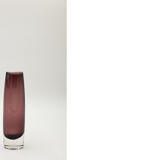 Mid-Century Scandinavian Sommerso Plum Glass Vase, 1950s