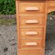 American desk with curtains 8 drawers 2 shelves oak 50s vintage