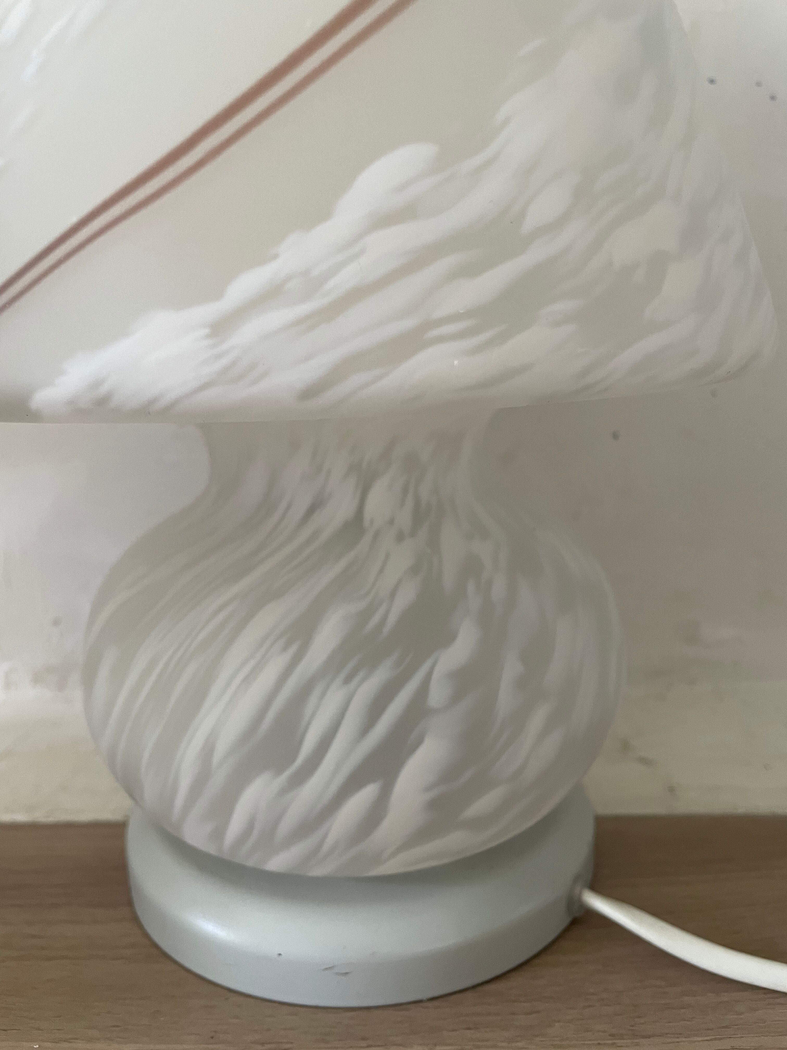 Mushroom lamp pair Vetri Murano
